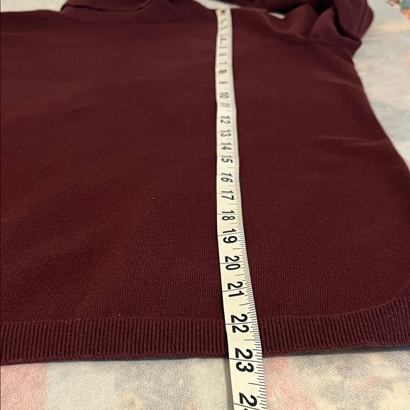Talbots Women’s Maroon Turtleneck Cotton Sweater size Small - Picture 5 of 8